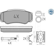 Bremsbelagsatz Citroen T. Jumper 94 | 025 239 2120/PD