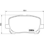 BREMBO Bremsklötze VA | TOYOTA Avensis Verso 01-11 | P 83 061