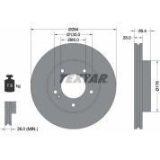 Bremsscheibe Ssangyong P. Rexton/Kyron/Actyon | 92203203