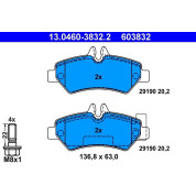 Bremsbelagsatz Vw T. Crafter 2.0-2.5 Tdi 06-16 | 13.0460-3832.2