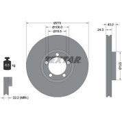 Bremsscheibe Ford P. Transit 94- Ko A 15 | 92088200