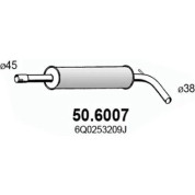 Mittelschalldämpfer | SKODA Fabia,SEAT Ibiza,VW Polo 02 | 50.6007