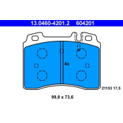 Bremsbelagsatz Db P. W124/W201/W210 90-02 | 13.0460-4201.2