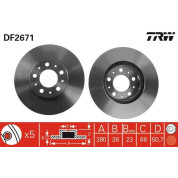 Bremsscheibe Volvo P. S70/S90/V | DF2671