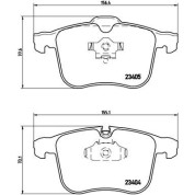 BREMBO Bremsklötze VA | OPEL Signum/Vectra/SAAB 9-3 03 | P 59 049