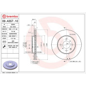 86 481 039 Bremsscheibe VA | HONDA Jazz 02 | 09.A357.10