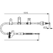 Handbremsseil re | KIA Picanto 04 | 1987482097