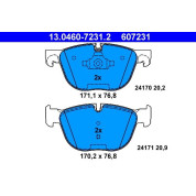 Bremsbelagsatz Bmw S. E70/E71 X5/X6 08 | 13.0460-7231.2