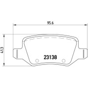 BREMBO Bremsklötze HA | MERCEDES A-Klasse, Vaneo 97-05 | P 50 058