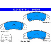 Bremsbelagsatz Kia P. Cerato 1,5-2,0 Crdi 04-09 | 13.0460-5791.2