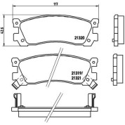 BREMBO Bremsklötze HA | MAZDA 929, MPV 87-02 | P 49 025