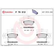 BREMBO Bremsklötze VA | SUZUKI | P 79 012