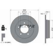 Bremsscheibe Hyundai T. Veloster 1.6D 03/11 - Siehe Katalog | 92240003