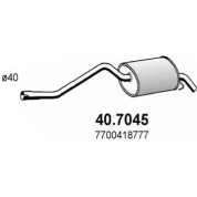 Endschalldämpfer | RENAULT Clio 98 | 40.7045