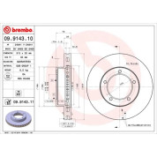 82 481 092 Bremsscheibe VA | TOYOTA Land Cruiser | 09.9143.11