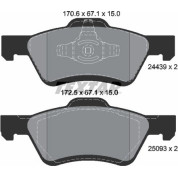 Bremsbelagsatz Ford P. Maveric 01- Ty Scheiben | 2443901