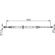 Handbremsseil | RENAULT Megane 09 | 1987482302