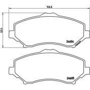 BREMBO Bremsklötze VA | FIAT Freemont VW Routan 08-16 | P 11 025