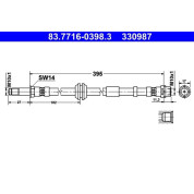 Bremsschlauch | 83.7716-0398.3