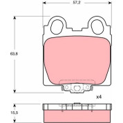 Bremsklötze HA | LEXUS IS,GS 00 | GDB3233