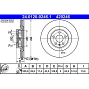 Bremsscheibe | 24.0120-0246.1