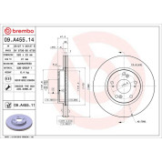 86 481 038 Bremsscheibe VA | HONDA Civic,FR-V 05 | 09.A455.11