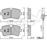 Bremsklötze HA | AUDI A4,A5,A6 09 | 822-955-0K