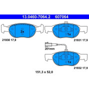 Bremsbelagsatz Fiat P. Bravo/Brava 1.2-1.6/1.9D 95-02 | 13.0460-7064.2