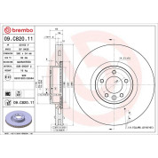 Bremsscheibe VA | LAND ROVER | 09.C820.11