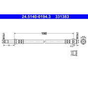 Bremsschlauch | 24.5140-0194.3