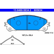 Bremsbelagsatz Lexus P. Rx 09-15/Nx 14 | 13.0460-5634.2