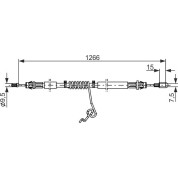 Handbremsseil re | FORD TRANSIT 06 | 1987482281