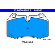 Bremsbelagsatz Bmw S. 7 2,5-3,5 94-01 | 13.0460-4965.2