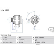 Lichtmaschine | BMW,LAND ROVER | 0 986 045 251