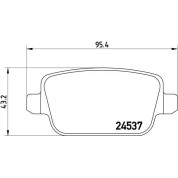 BREMBO Bremsklötze HA | LAND ROVER | P 44 017