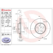 82 481 103 Bremsscheibe VA | TOYOTA Avensis 01 | 09.9790.11