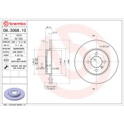 11 481 012 Bremsscheibe VA | BMW E30 82 | 08.3068.10