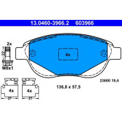 Bremsbelagsatz Peugeot S. 207/307 00 | 13.0460-3966.2