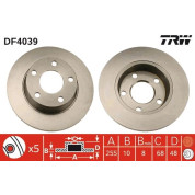 Bremsscheibe Vw T. A6 1.8-3 | DF4039