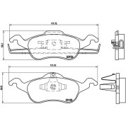 BREMBO Bremsklötze VA | FORD Focus 98-07 | P 24 046