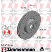 Bremsscheibe VA Sport | BMW 3,4,5,6,7,8,X3,X4,TOYOTA 16 | 150.2936.52