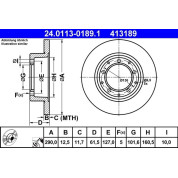 Bremsscheibe | 24.0113-0189.1