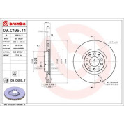 41 481 039 Bremsscheibe VA | ALFA Giulia 15 | 09.C495.11