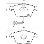 BREMBO Bremsklötze VA | AUDI A4, A6 SEAT Exeo 08 | P 85 084