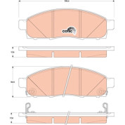 Bremsklötze VA | NISSAN NV200 10 | GDB3502