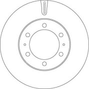 82 481 167 Bremsscheibe VA | TOYOTA | DF7827S