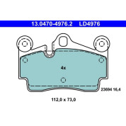 Bremsbelagsatz Vw T. Touareg 2,5-5,0 Tdi/3,2-6,0 02-10 Keramik | 13.0470-4976.2