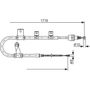 Handbremsseil re | HYUNDAI Matrix 01 | 1987482075