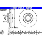 Bremsscheibe Seat P. Arosa/Cordoba/Ibiza/Toledo 91-04 Power Disc | 24.0320-0128.1