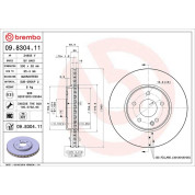 15 481 043 Bremsscheibe VA | MERCEDES W203,W210,R170,R171 96 | 09.8304.11